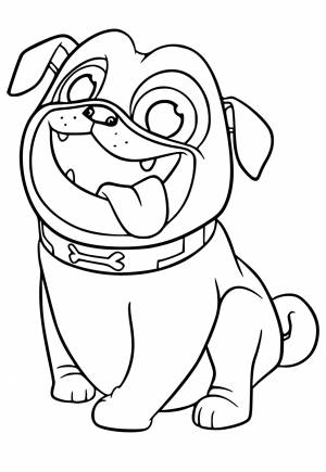 Раскраска Приятели Щенков Герой