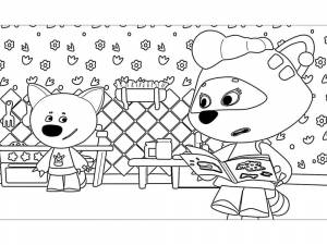 Раскраска Мимимишки 4