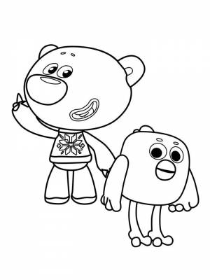 Раскраска Мимимишки  картинку