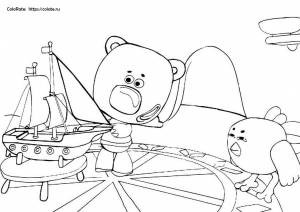 Раскраска Кораблестроители