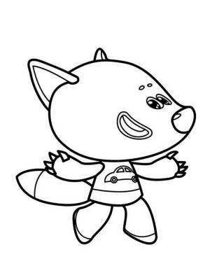 Раскраска Лисичка из Мимимишек 1