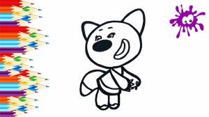 Как нарисовать Лисичку из мультика Ми-ми-мишки