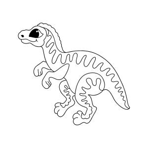 Раскраска Велоцираптор ♥ Онлайн и !