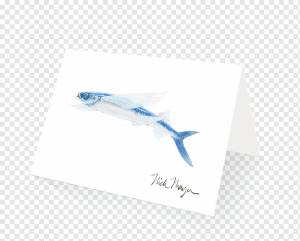 Синяя летучая рыба Калифорнийская летучая рыба Paper United States Flight, летучая рыба, акварель, синий, логотип png