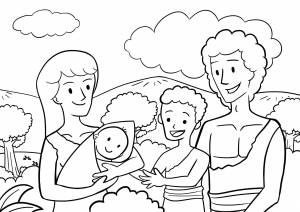 Раскраски на тему моя семья
