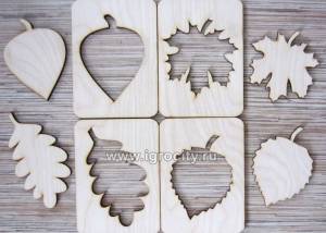 Набор трафаретов Листья деревьев, Smile-Decor, арт