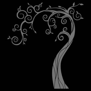 Трафарет Дерево с рамками