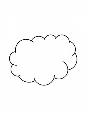 Раскраска Облака  в формате