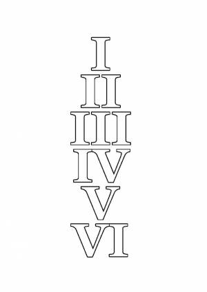 Трафареты Римские Цифры