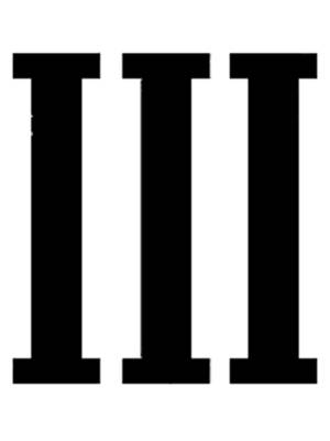 Трафареты Римских цифр для вырезания из бумаги