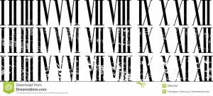 Картинки по запросу трафарет для часов с римскими цифрами