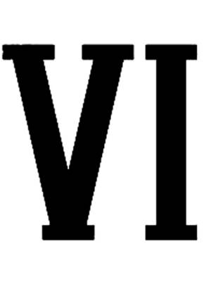 Трафареты Римских цифр для вырезания из бумаги