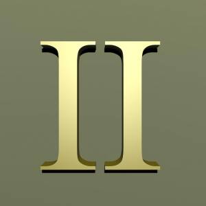 Римские цифры римская цифра 1 одна римская 3d иллюстрация