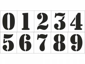 Трафарет Цифр