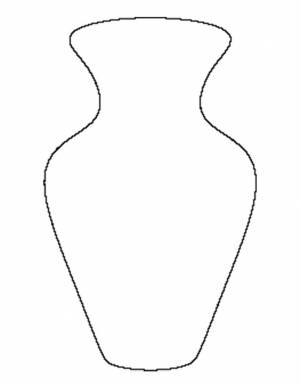 Шаблоны и трафарет вазы для вырезания из бумаги