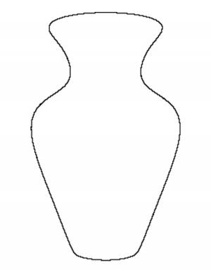 Шаблоны и трафарет вазы для вырезания из бумаги