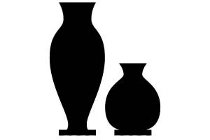 Трафареты старинная ваза