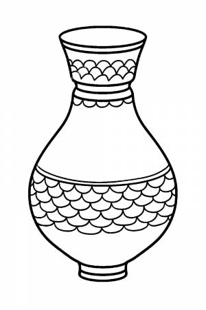 Трафареты Ваз для вырезания из бумаги