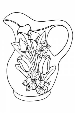 Трафареты Ваз для вырезания из бумаги