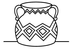 Трафареты Ваз для вырезания из бумаги