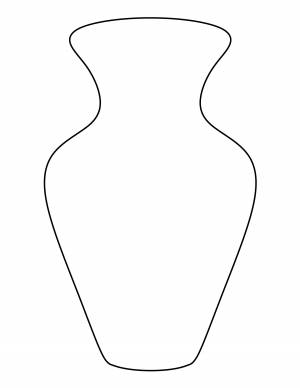 Трафарет вазы