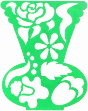 Шаблоны и трафарет вазы для вырезания из бумаги