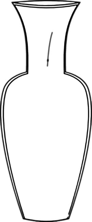 Ваза трафарет для детей