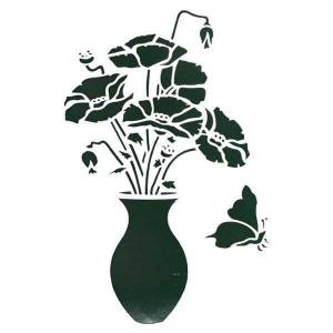 Шаблоны и трафарет вазы для вырезания из бумаги