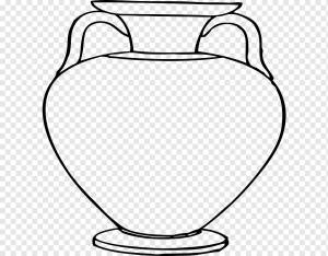Керамика древней Греции Ваза Рисунок, ваза, шаблон, белый, монохромный png