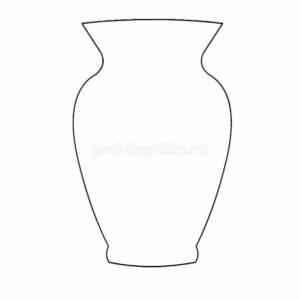 Трафареты ваза на ножке