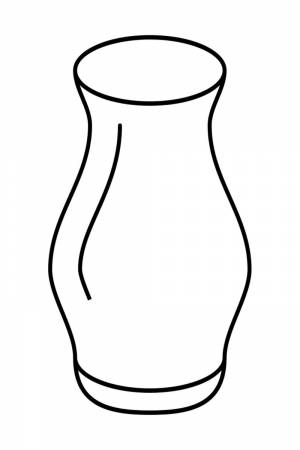 Ваза шаблон для вырезания