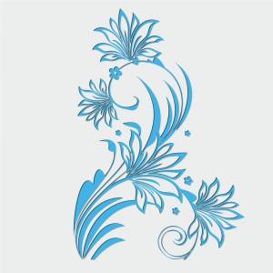 Трафарет Узоры цветы