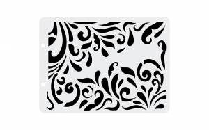 Трафарет пластиковый Растительный узор, 12,5 х17 см