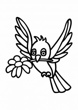 Трафарет Птица