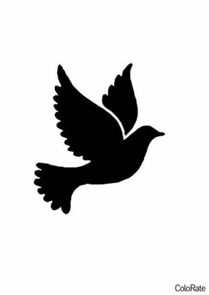 Трафарет Свободолюбивая птица для вырезания