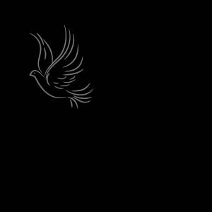 Трафарет Птица на изящной