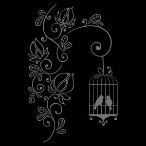 Трафарет Щебет птиц