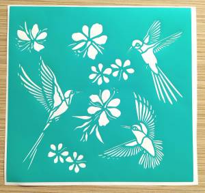 Трафареты птицы