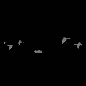 Трафарет Птицы на Юг