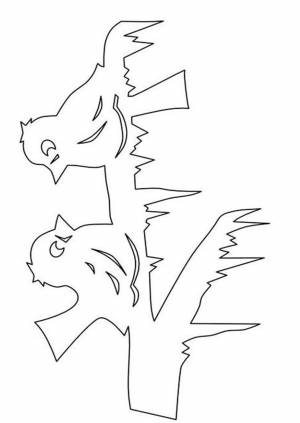 Вытынанки птицы 200 шаблонов для вырезания