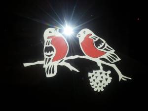 DataLife Engine > Версия для печати > Снегири на окна трафареты новогодние