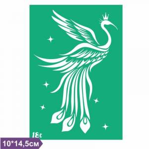 Многоразовый трафарет Жар птица №18с