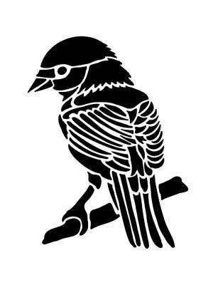 Трафареты Воробья