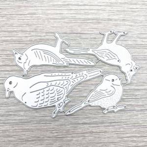 Цветок, птица, трафарет, металлический трафарет, сделай сам, скрапбукинг, альбом, карта, тиснение, ремесленный декор, животное, попугай, воробей