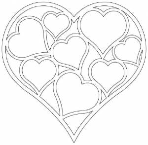 Трафареты к 14 февраля