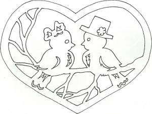 Трафареты к 14 февраля