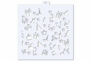 Трафарет Новогодний