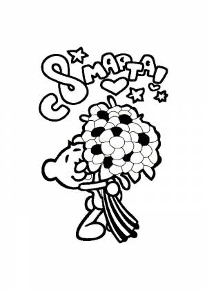 Трафареты и шаблоны на 8 марта