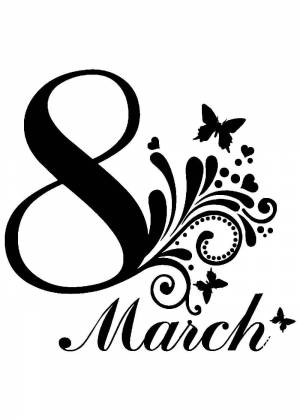 Трафареты и шаблоны на 8 марта