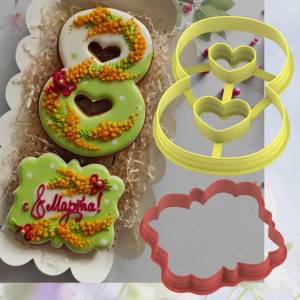 Набор вырубок №3 для пряников к 8 марта